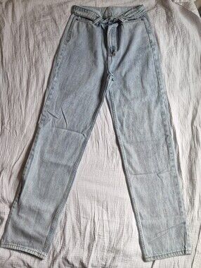 Ksubi Undone Playback Muse Jeans High Rise Rigid Straight Leg Blue Size 28
